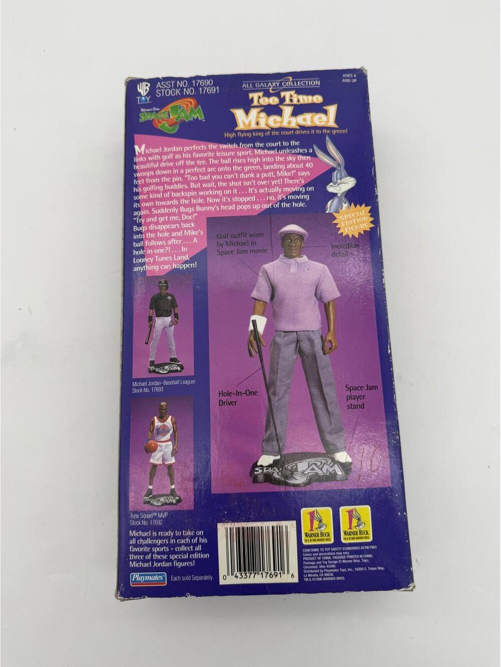 Michael Jordan 12' Figure Space Jam "Tee Time" Sealed Original Package NIB - Picture 3 of 3